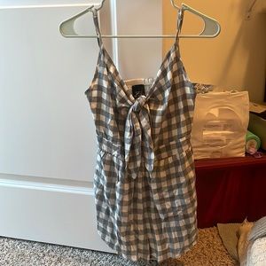 Gingham Romper